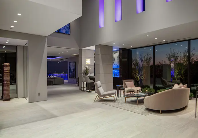 Summitridge Drive Interior — Colorbeam Lighting