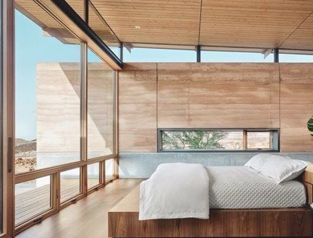 A healthy home interior — natural materials, light, and air