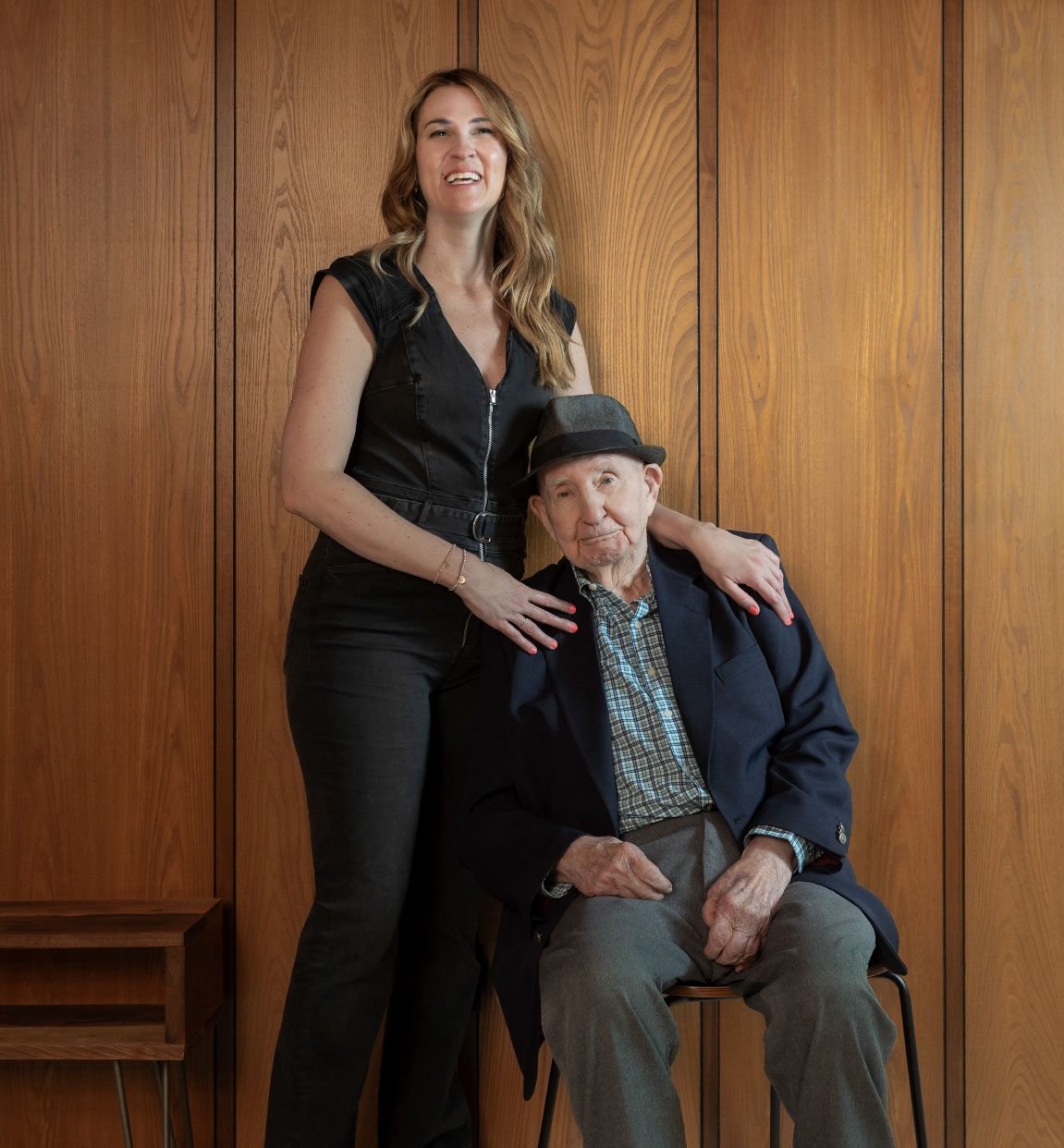 Aubrey McCormick with Bob Rummer at his 97th birthday succession event