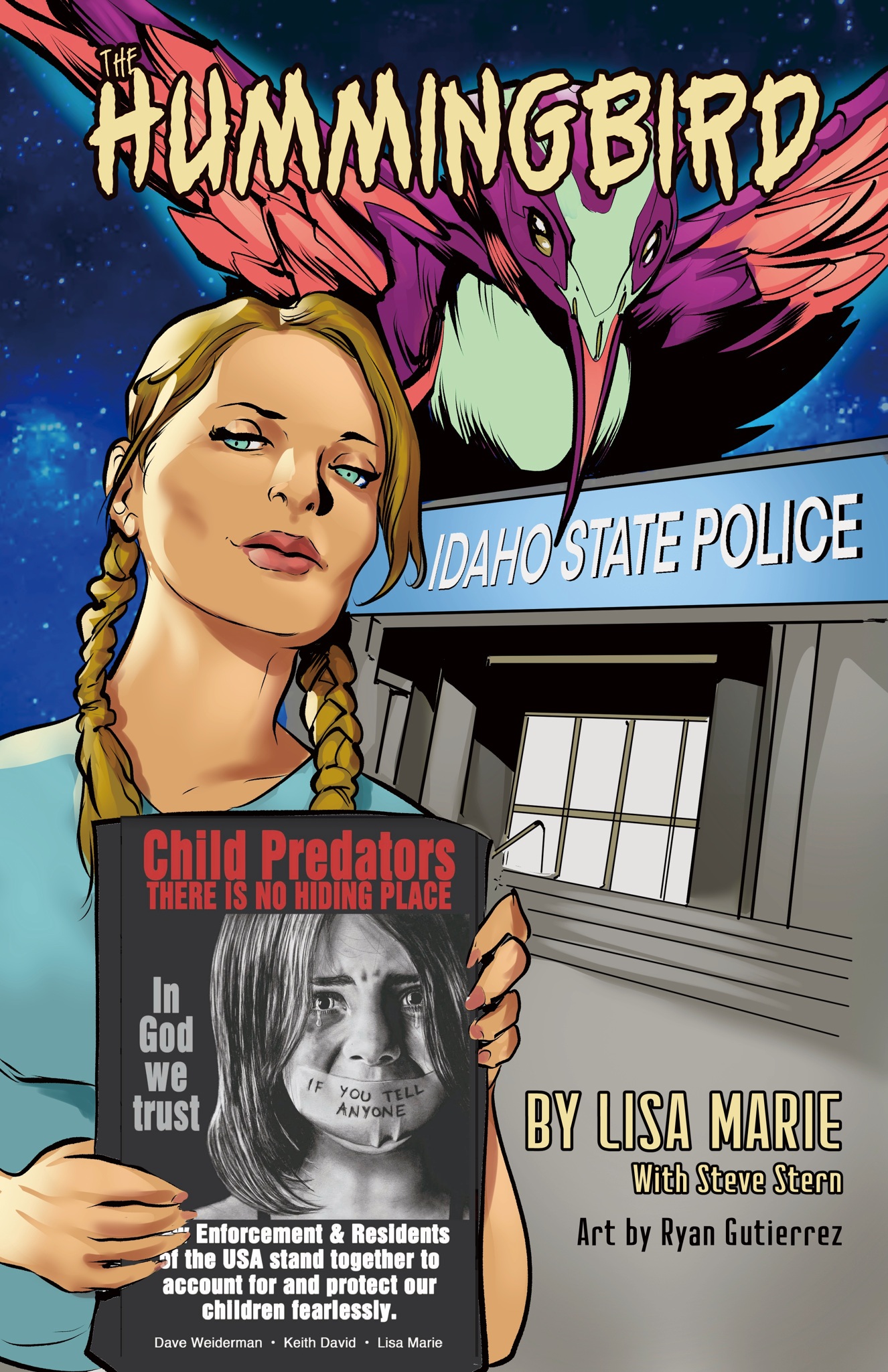 Illustrated cover artwork for The Hummingbird.