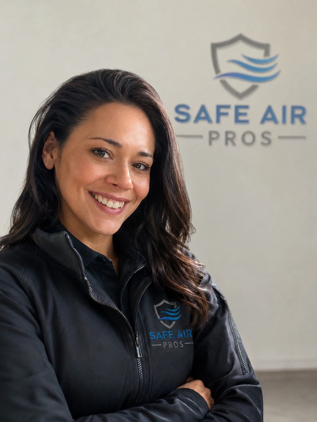Colette Ruscheinsky — Client Care Coordinator — Safe Air Pros logo backdrop