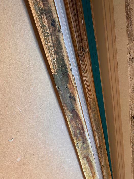 Water damage restoration scene from a Georgetown, Texas home